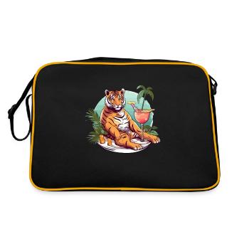 Liko le tigre reelax - Sac Retro - noir/or - Dos