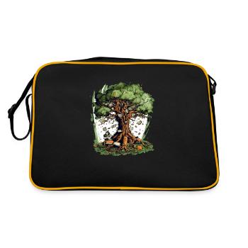 The Enchanted Tree - Retro Bag - black/gold - Back