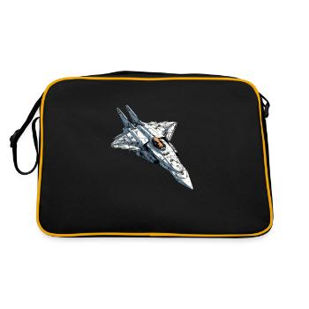 Furious storm plane - Retro Bag - black/gold - Back