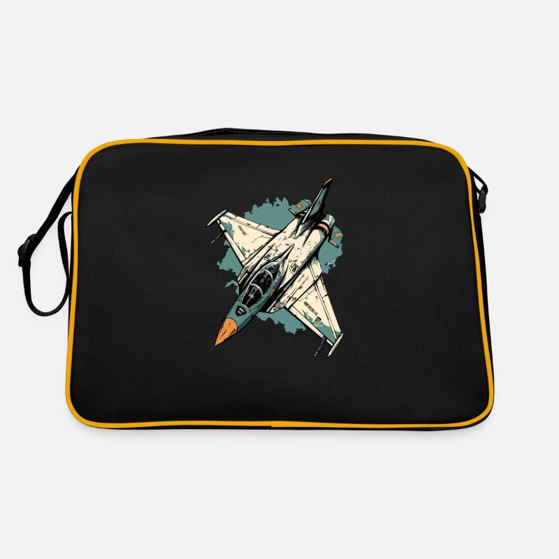 Blue storm plane Retro Bag