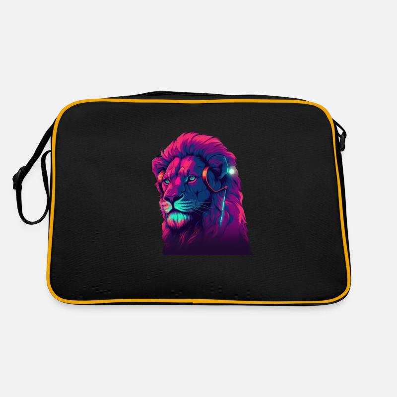 Lionheart bat le rugissement synthwave d’un lion Sac Retro
