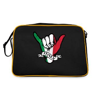 Italie Shaka - Sac Retro - noir/or - Dos