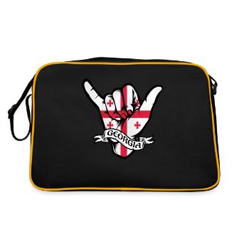 Géorgie Shaka - Sac Retro - noir/or - Dos
