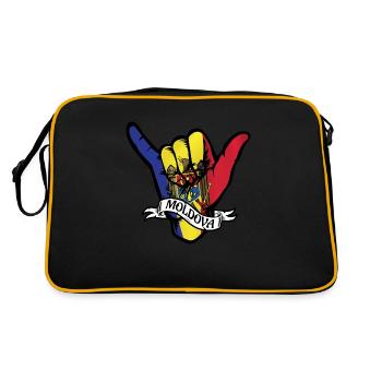 Moldavie Shaka - Sac Retro - noir/or - Dos