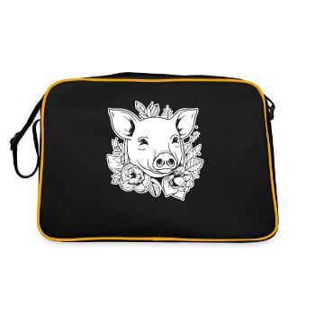 Truie cochonne - Sac Retro - noir/or - Dos