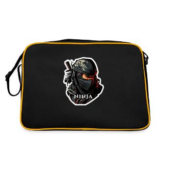 L'ombre du ninja - Sac Retro - noir/or - Dos