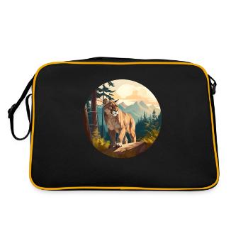 Cougar - Retro Bag - black/gold - Back