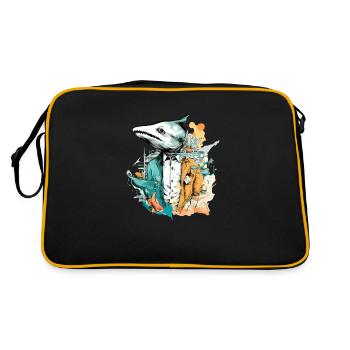 Bako the fish man - Retro Bag - black/gold - Back