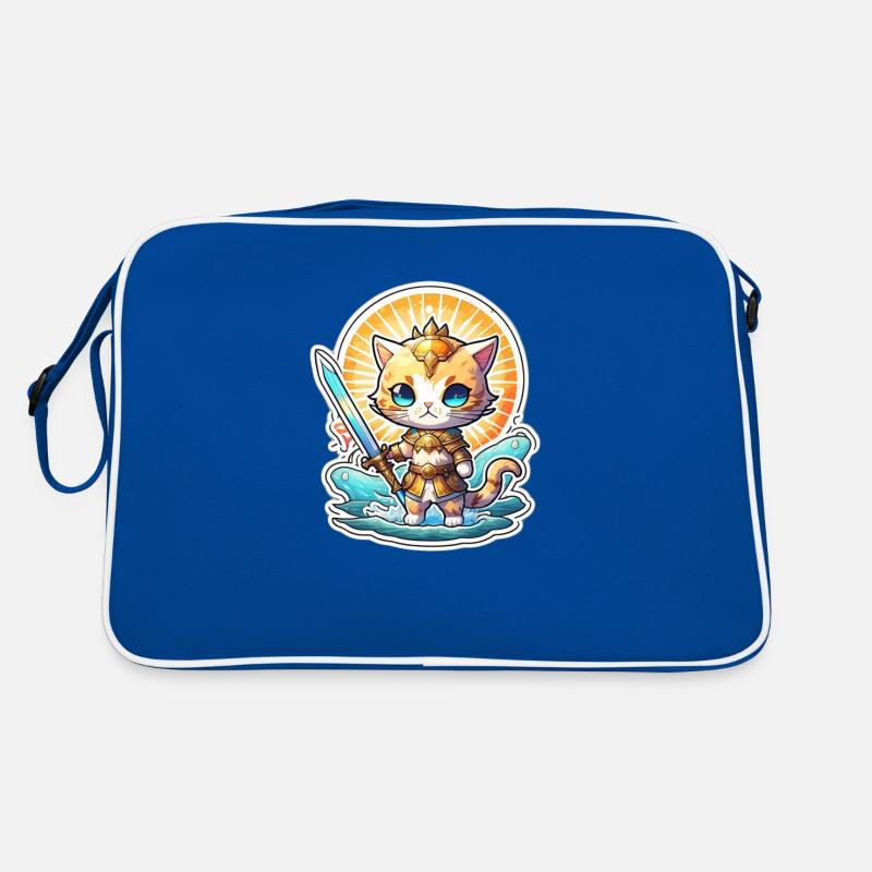 mignon chaton épée de la plage de l’été Sac Retro