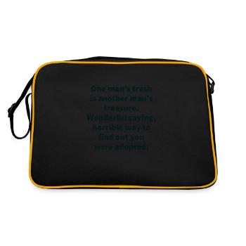 adopted phrase - Retro Bag - black/gold - Back