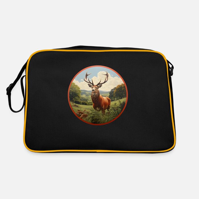Red Deer Retro Bag