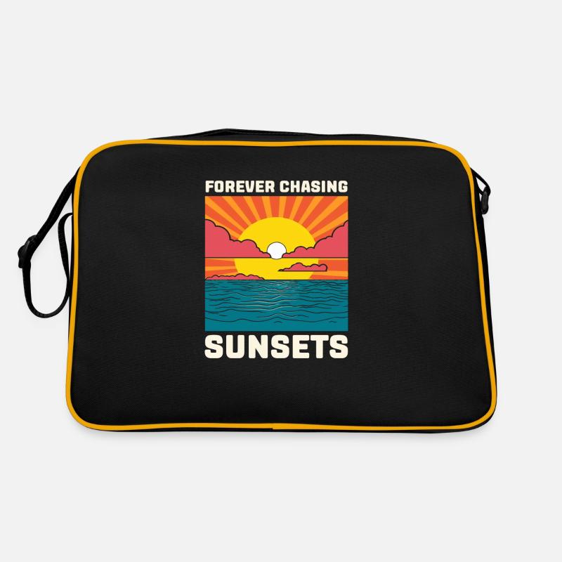 Forever Chasing Sunsets Retro Bag