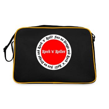 Sex no Drugs et Rock n Roll - Sac Retro - noir/or - Dos