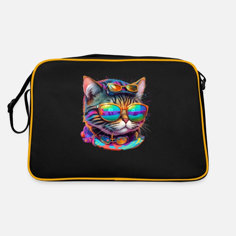 Le chat le plus cool du monde Sac Retro