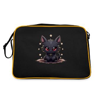 Chat noir mystique - Sac Retro - noir/or - Dos