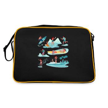 Activités nautiques - Sac Retro - noir/or - Dos