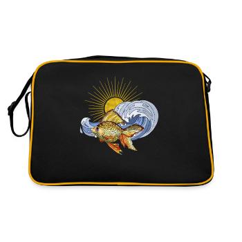 Poisson - Sac Retro - noir/or - Dos