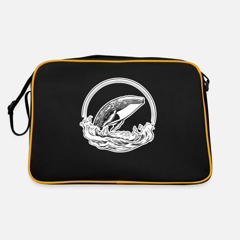 Baleine Poisson de mer Sac Retro
