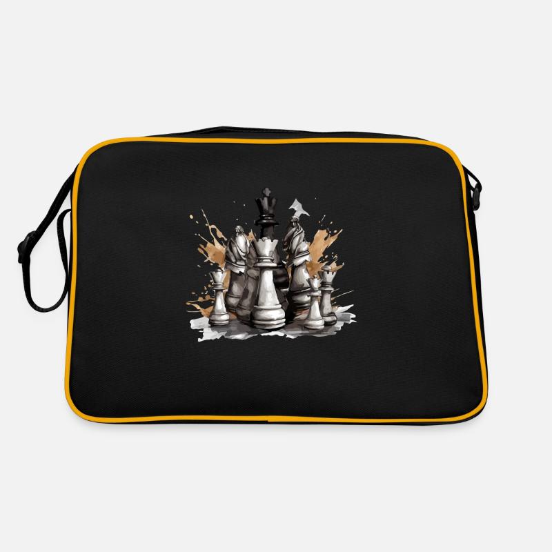 Pièces échiquéennes Sac Retro