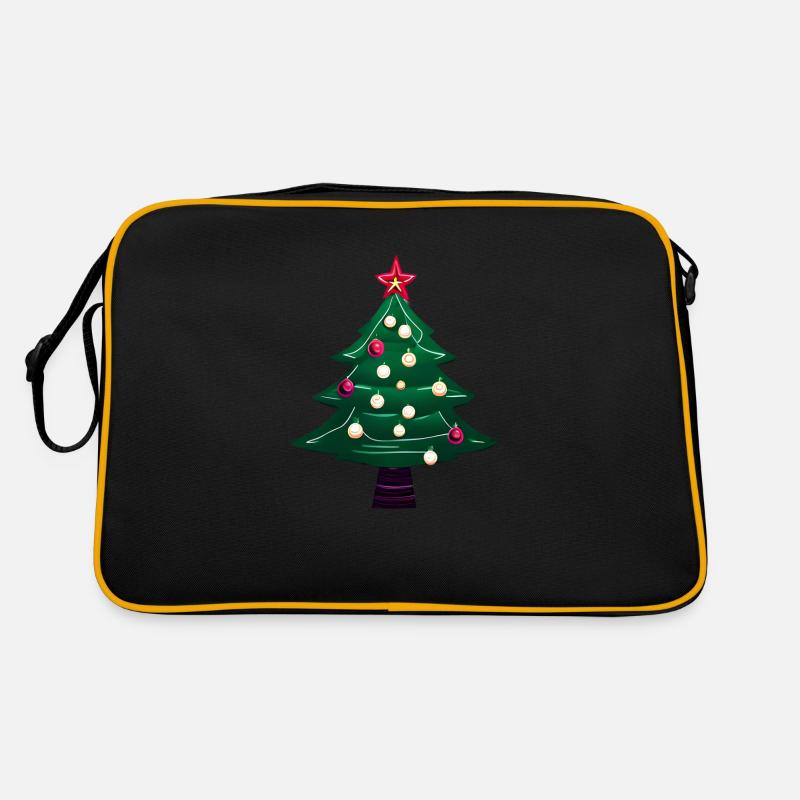Weihnachten Weihnachtsbaum Geschenk Tannenbaum Retro Tasche