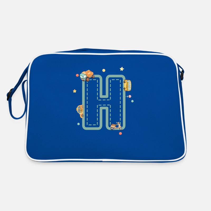 Letter h vehicle - personalized child gift Retro Bag
