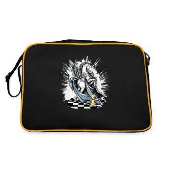 Le cavalier ailé n°2 - Sac Retro - noir/or - Dos
