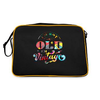 50th Birthday vintage retro Born in 1973 Birthday - Retro Bag - black/gold - Back