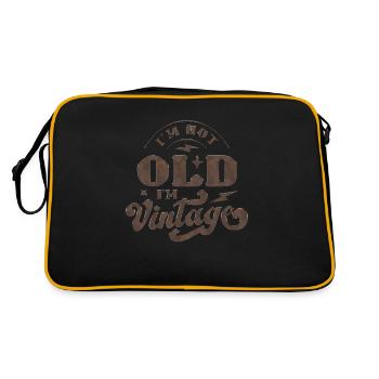 50th Birthday vintage retro Born in 1973 Birthday - Retro Bag - black/gold - Back