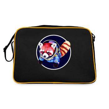 Panda de l’espace - Sac Retro - noir/or - Dos