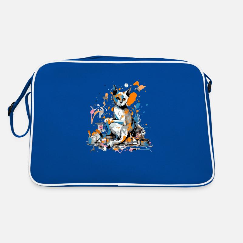 Miko die Malerkatze Retro Tasche