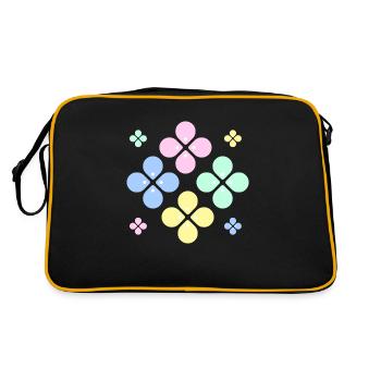 Fleur pastel - Sac Retro - noir/or - Dos