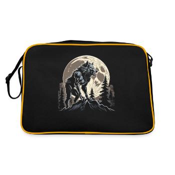 Werewolf - Retro Bag - black/gold - Back