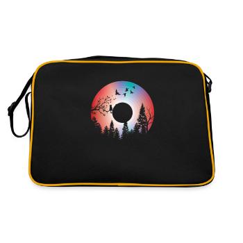 Nature Disque Vinyle - Sac Retro - noir/or - Dos