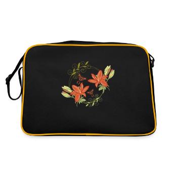 Fleurs de lys - Sac Retro - noir/or - Dos