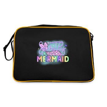 Secrètement Sirène, Sirènes Mystérieuses Fun - Sac Retro - noir/or - Dos