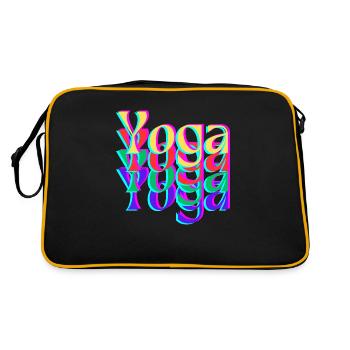 Yoga Spread - Retro Tasche - Schwarz/Gold - Hinten