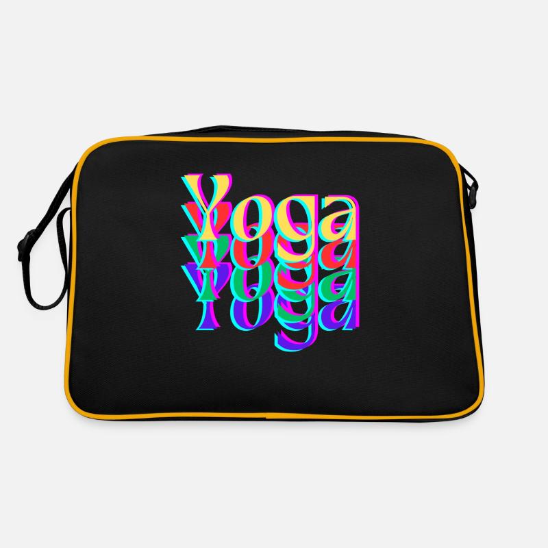 Yoga Spread - Retro Tasche - Schwarz/Gold