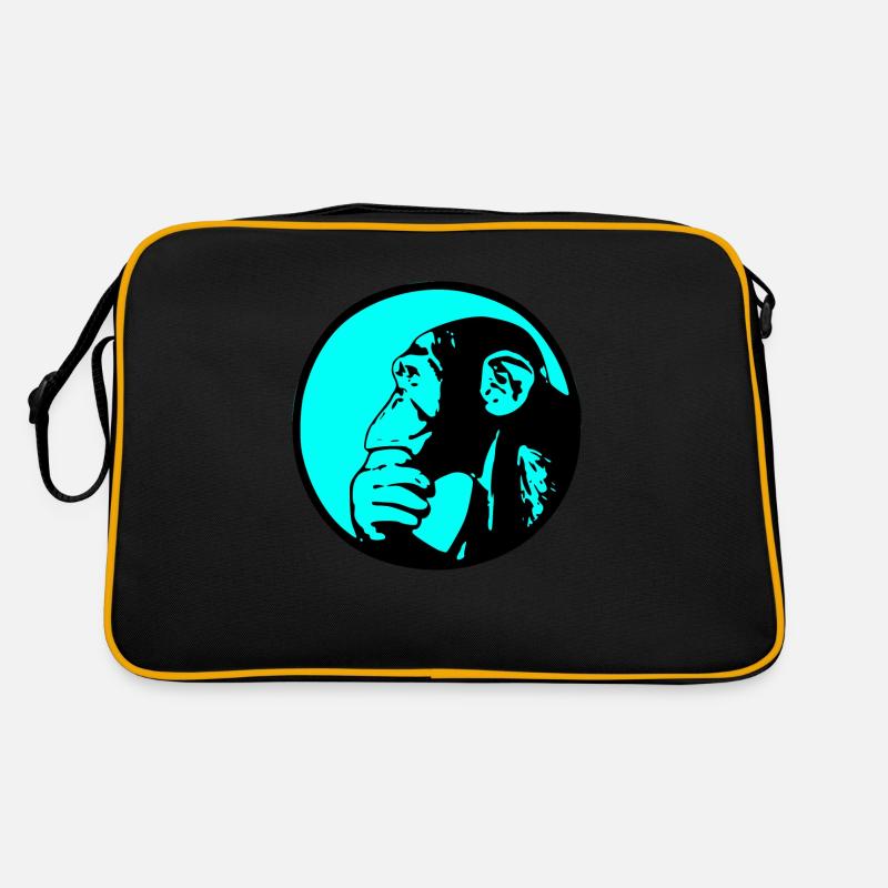 Thinking Monkey Chimpanzee Retro Bag