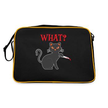 What? - Retro Bag - black/gold - Back