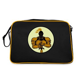 Knight - Retro Bag - black/gold - Back