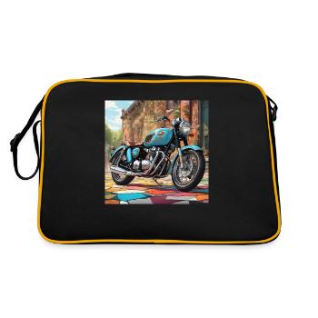 Classy British Motorcycling - Retro Bag - black/gold - Back