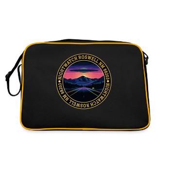 OVNI - Logo de Roswell Nightwatch - Sac Retro - noir/or - Dos