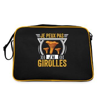 J'peux pas j'ai girolles cueilleur de girolles - Sac Retro - noir/or - Dos