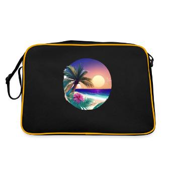 Vacances d’été Palm Beach Palm Islands Island Sun - Sac Retro - noir/or - Dos
