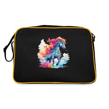 au galop coloré - Sac Retro - noir/or - Dos