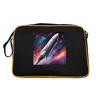 Space Craft - Retro Tasche - Schwarz/Gold - Hinten