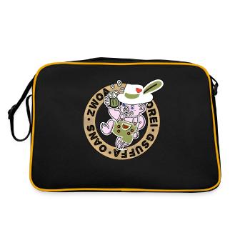 Bavarian language - Bavaria - Retro Bag - black/gold - Back