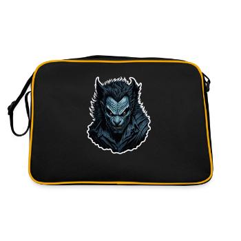 Werewolf - Retro Bag - black/gold - Back