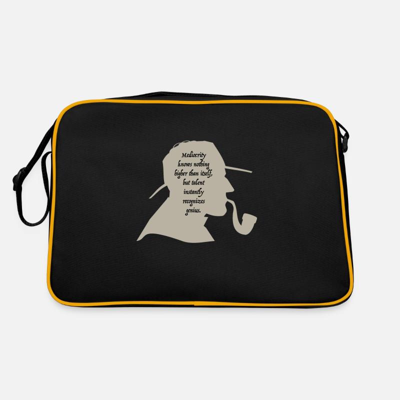 Talent instantly recognizes genius Sherlock quote. Retro Bag
