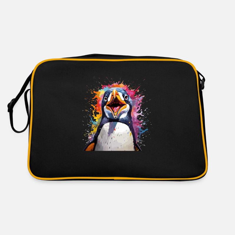 der sprechende Pinguin Retro Tasche